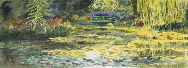 Monet’s Waterlily Pond I (Original)