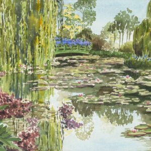 Monet’s Waterlily Pond III (Print)